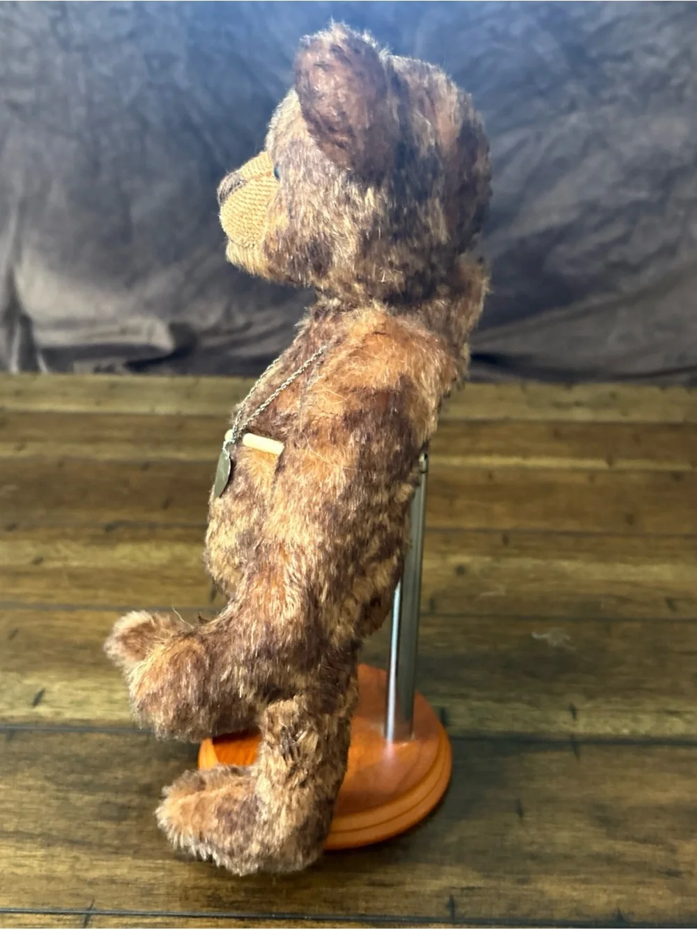 Source Unknown Brown Plush Teddy Bear with Heart Pendant